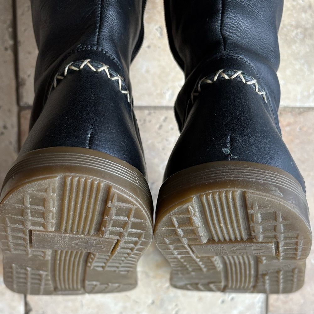 Dr. Martens Black Leather Moto Boots UK7 - Picture 6 of 13